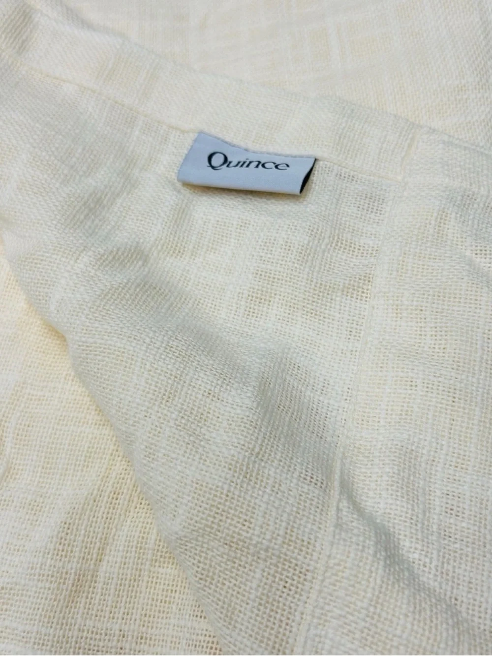 NWOT QUINCE Set Of 2 48x96 Cotton Sheer Curtains Ivory